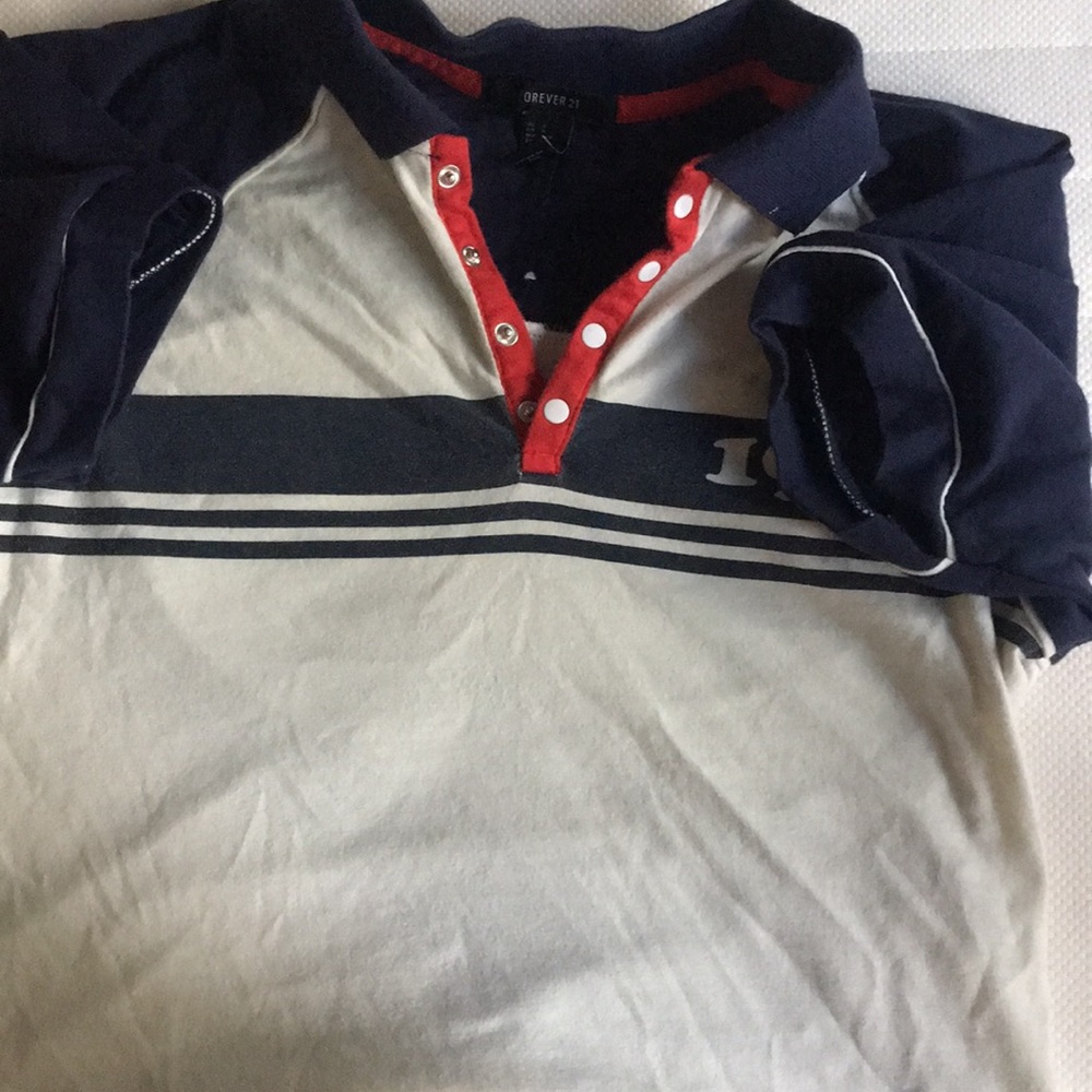 forever 21 cropped collar top